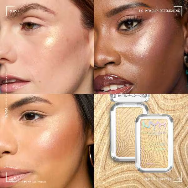 NYX Professional Makeup highlighter Butta Gold, imported from the UK