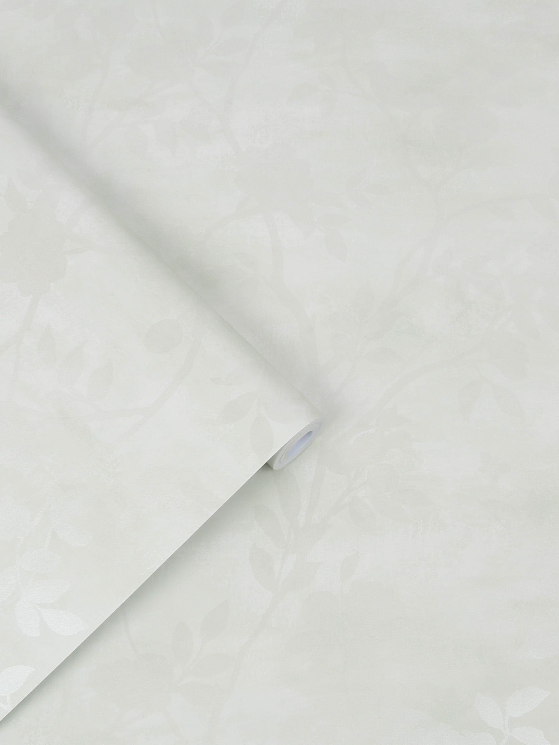 Laura Ashley Eau de Nil Eglantine Silhouette wallpaper 10m (British brand)