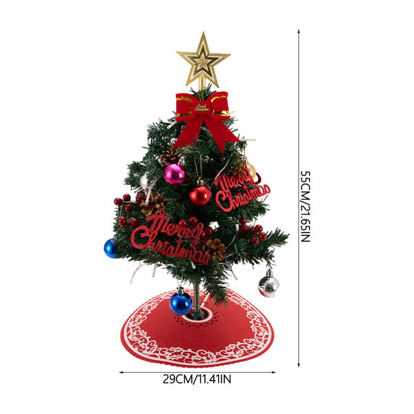 Livingandhome tabletop Christmas tree decoration with LED lights 55cm (British brand)
