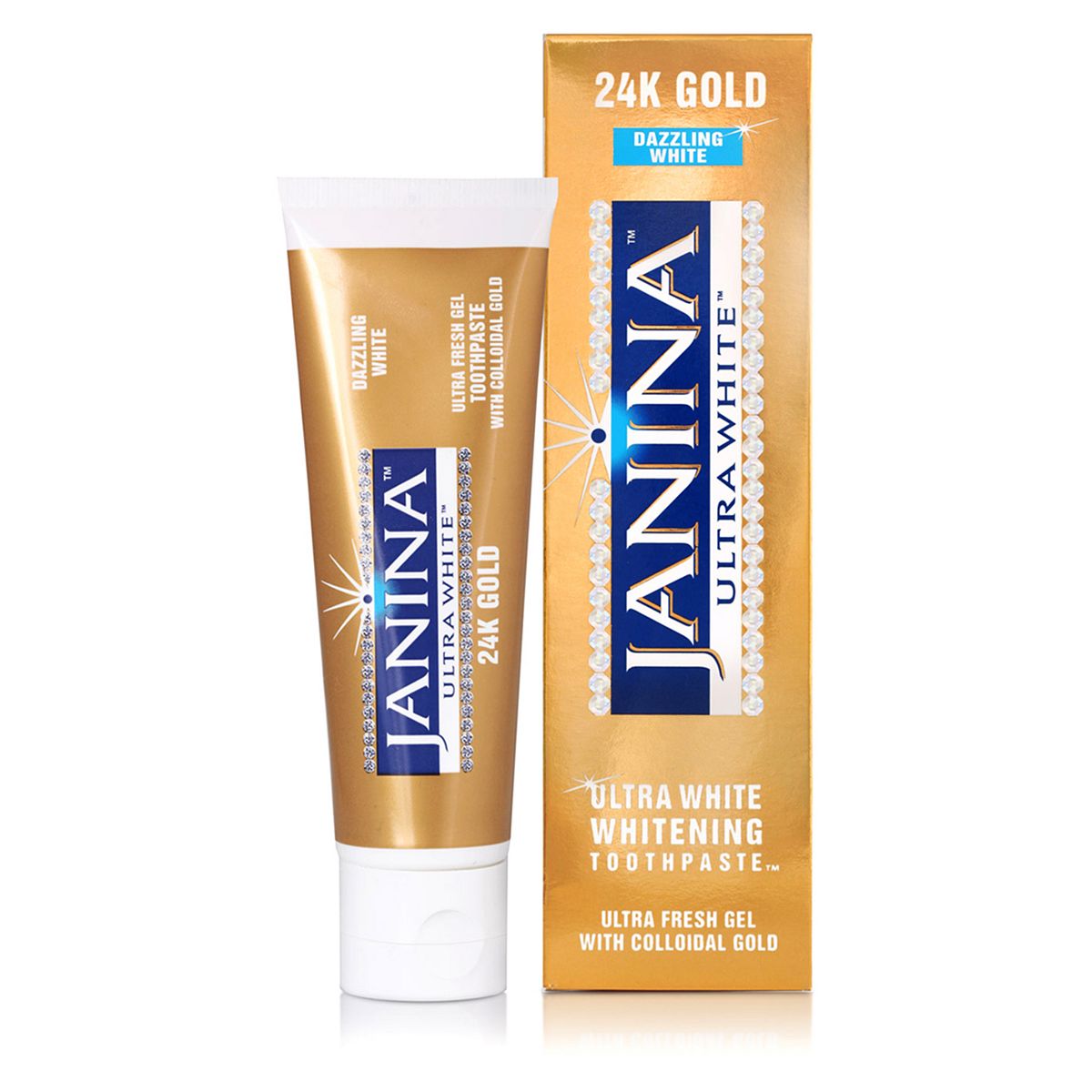 Janina Ultra White 24k Gold Dazzling White Toothpaste 75ml GOODS Boots   