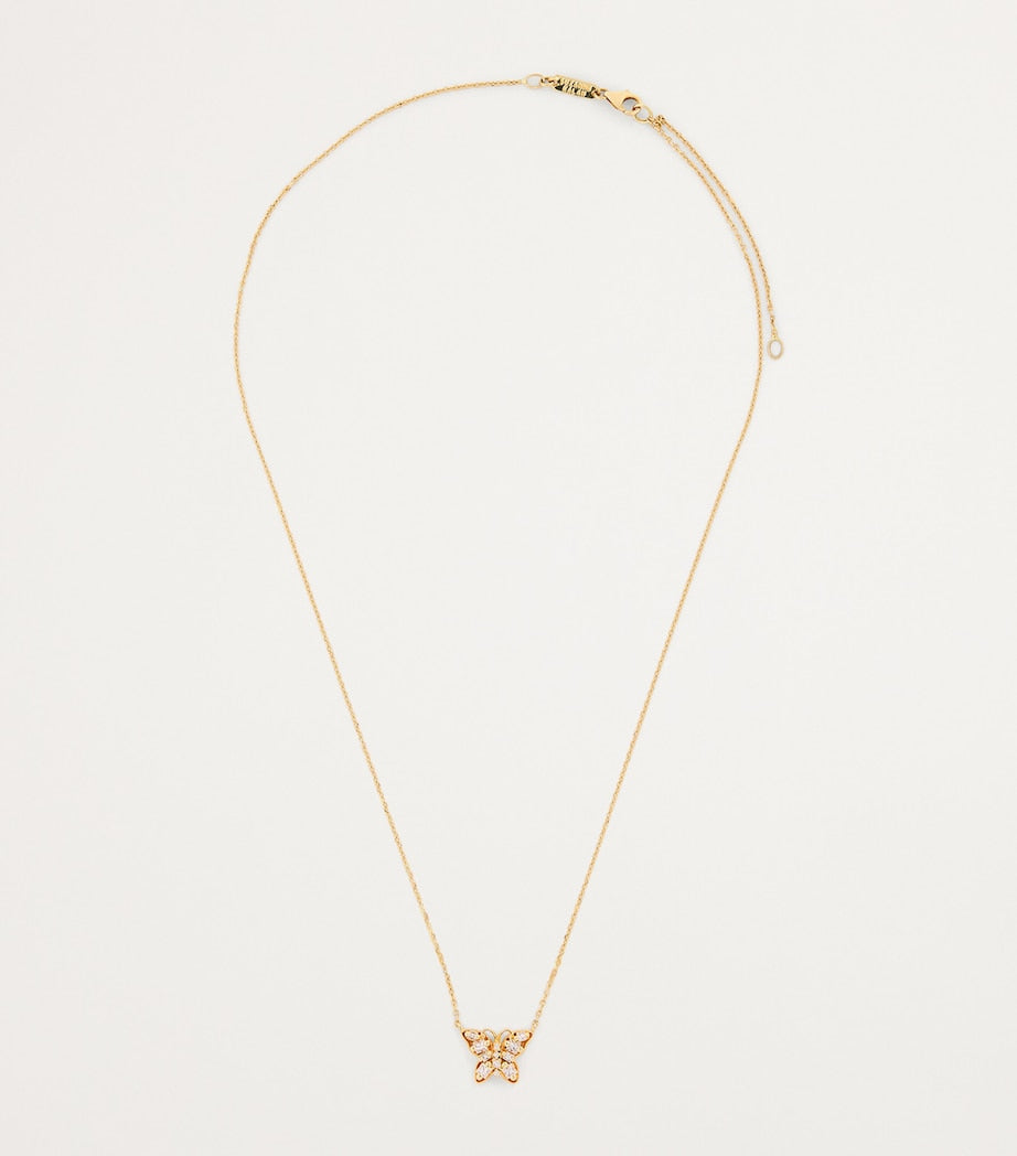 Suzanne Kalan princess mini butterfly diamond necklace, imported from the UK