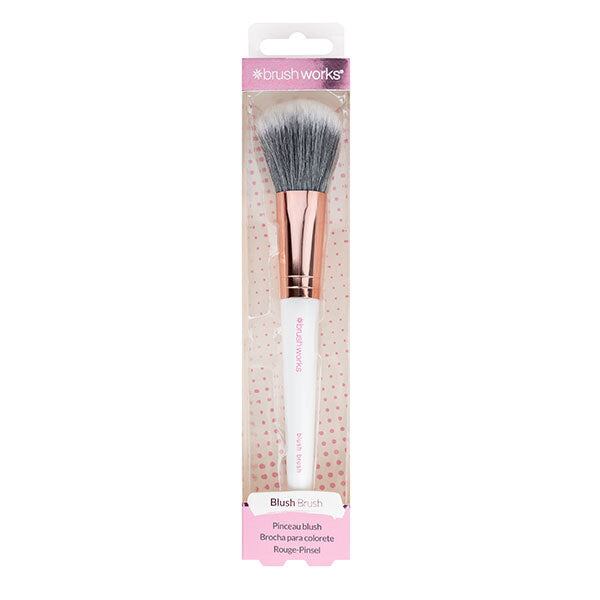 Brushworks White & Gold Blush Brush