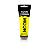 Moon Glow Neon UV Face Paint Yellow 75ml imported from the UK