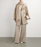 Max Mara cashmere fringed scarf, imported from the UK