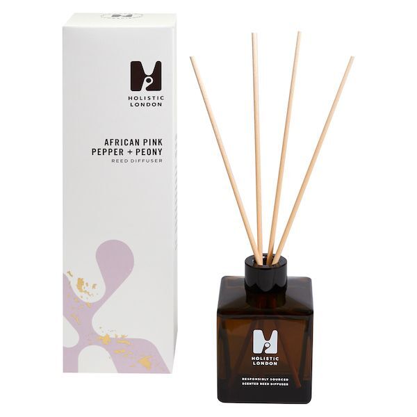 Holistic London pink pepper peony reed diffuser 170ml, UK version