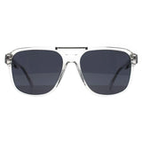 Guess clear frame mirrored sunglasses with blue lenses, UK version