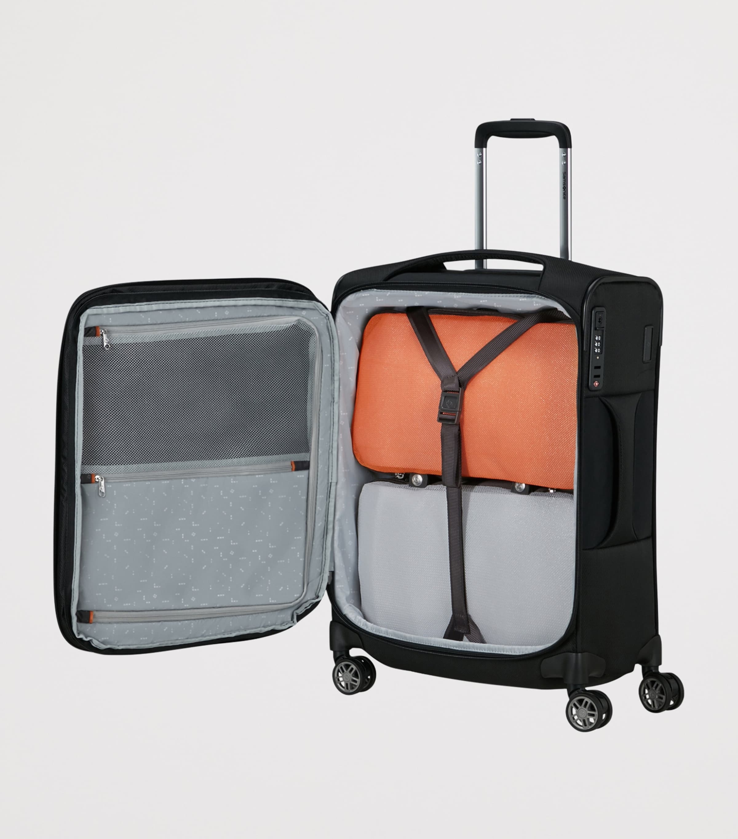 Samsonite Expandable Re-Lite Spinner Suitcase 55cm (British brand)
