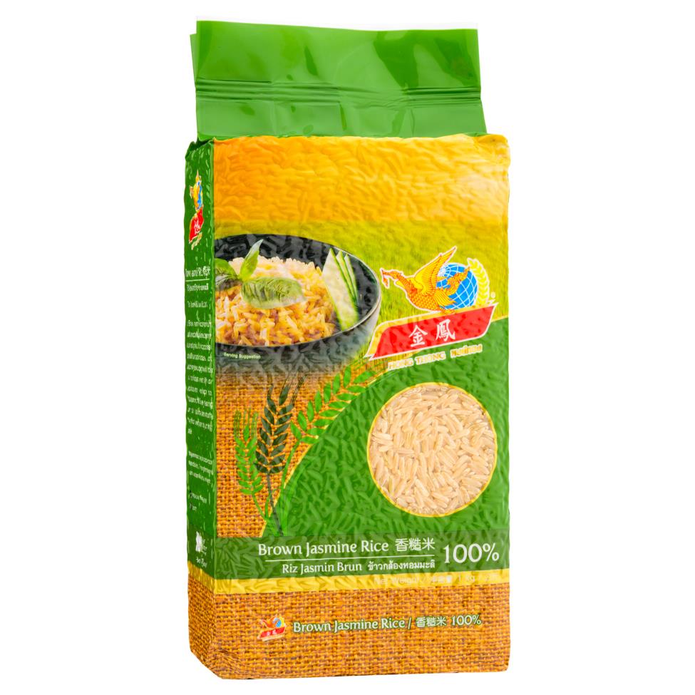Golden Phoenix Brown Jasmine Rice 1kg - British product