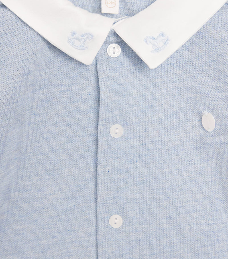 Patachou cotton collar all-in-one for babies 1-24 months, imported from the UK
