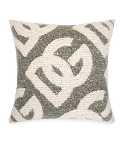 Harrods Wool-Silk-Cashmere Logo Cushion 50cm x 50cm- Buy online at McGrocer