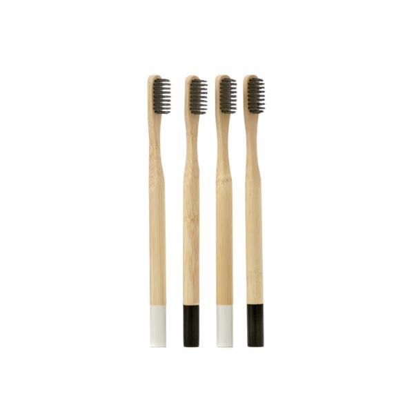 Full Circle Beauty bamboo charcoal toothbrush 4 pack, imported from the UK