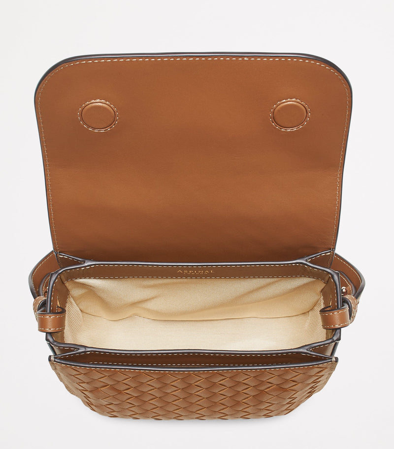 Aspinal of London Ella woven leather cross-body bag, UK version