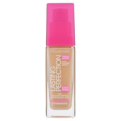 Superdrug No7 Lasting Perfection Satin Foundation 10N Buttermilk Neutral- Buy online at McGrocer