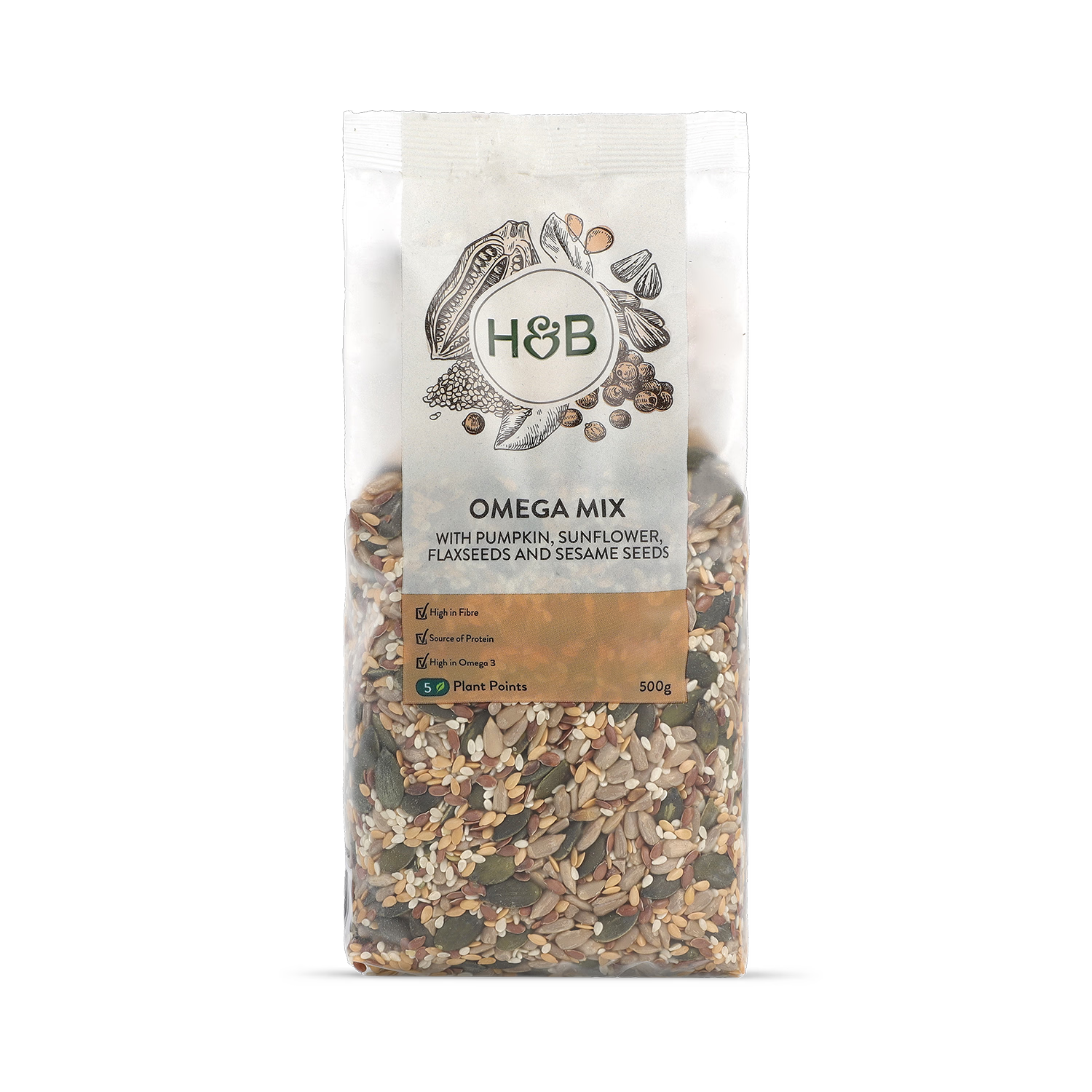 Holland & Barrett Omega Mix Seeds 500g, UK version