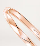 Graff rose gold bangle, 4mm width (British brand)