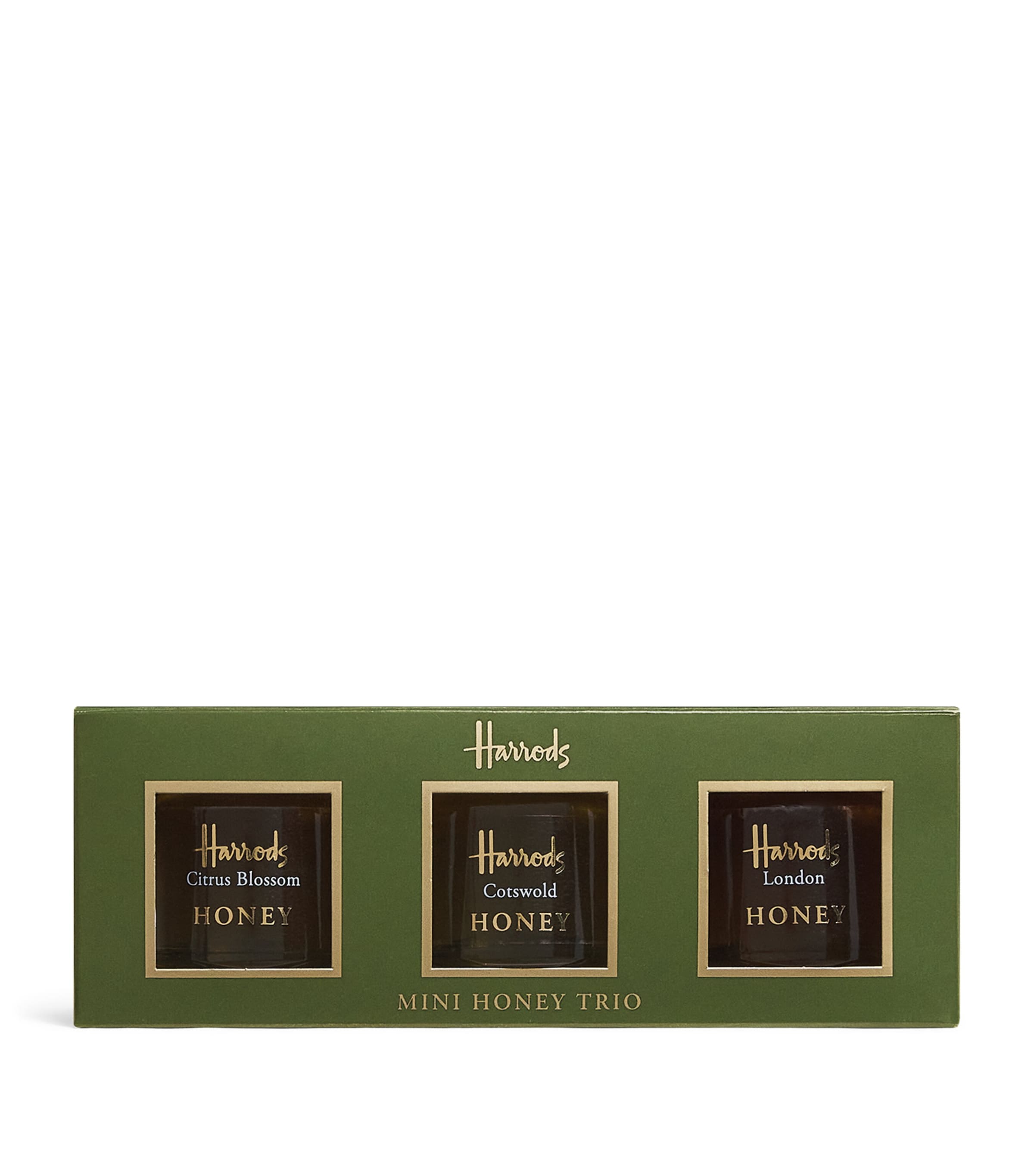 Harrods mini honey trio 3 x 50g, UK version