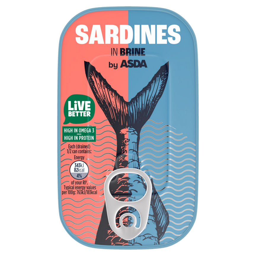 ASDA Sardines in Brine Canned & Packaged Food ASDA   