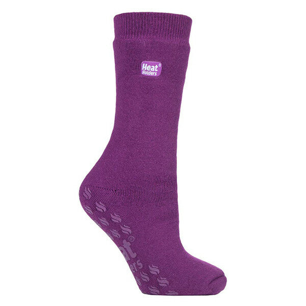 IOMI Thick Thermal Non Slip Socks for Raynauds 4-8 UK GOODS Superdrug Violet  