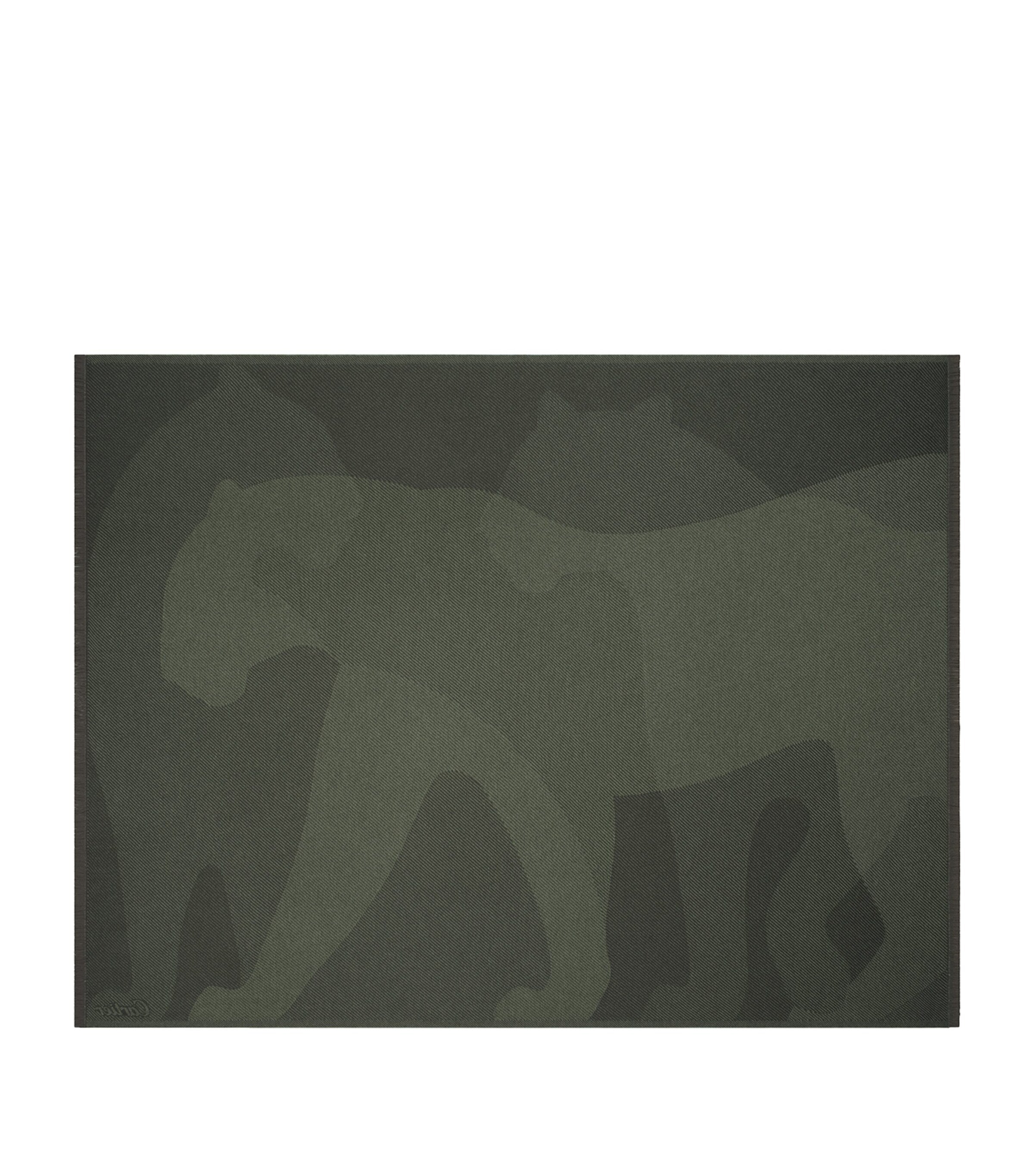 Cartier Wool-Cashmere Panthère Blanket 190cm x 140cm - British product