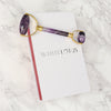 Genuine amethyst crystal roller for facial massage (British brand)