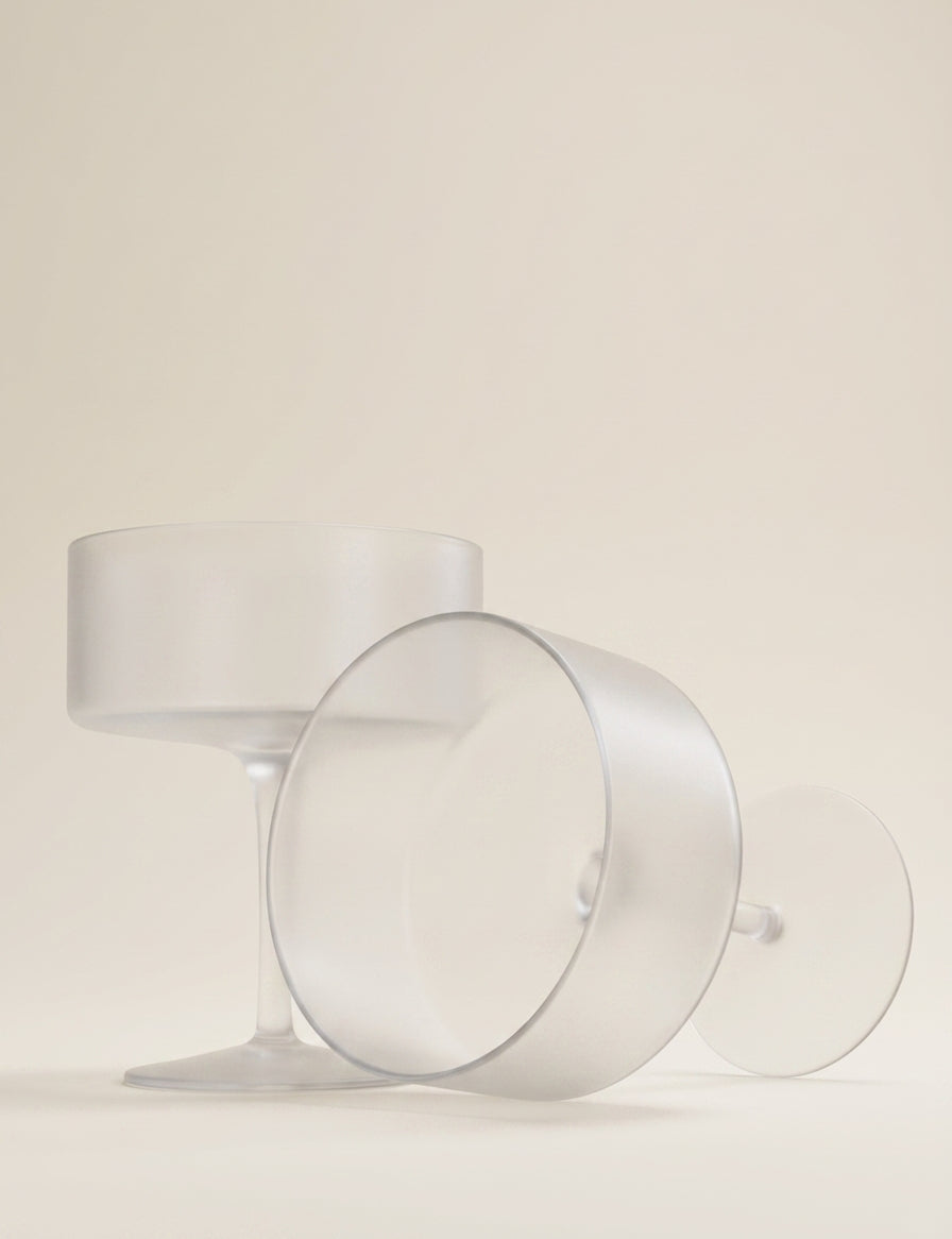 Celine ribbed champagne coupes set of two, UK version