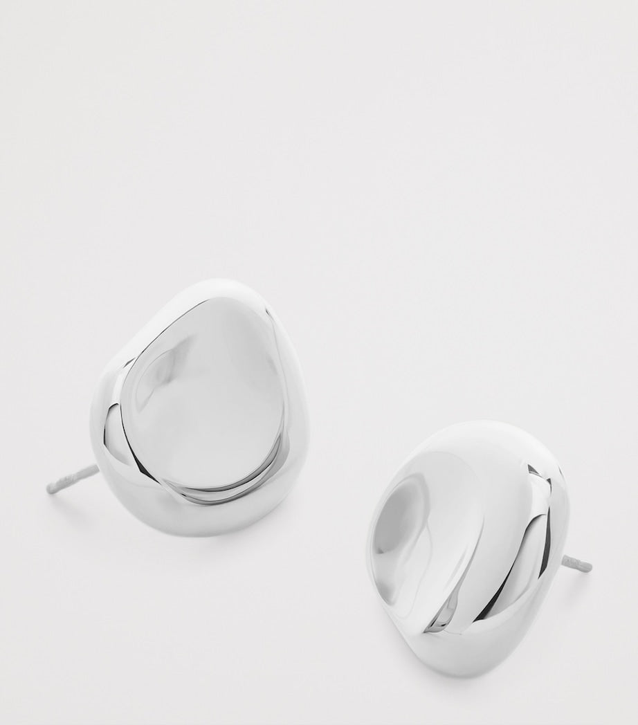 Monica Vinader Aria bold stud earrings sterling silver (British brand)