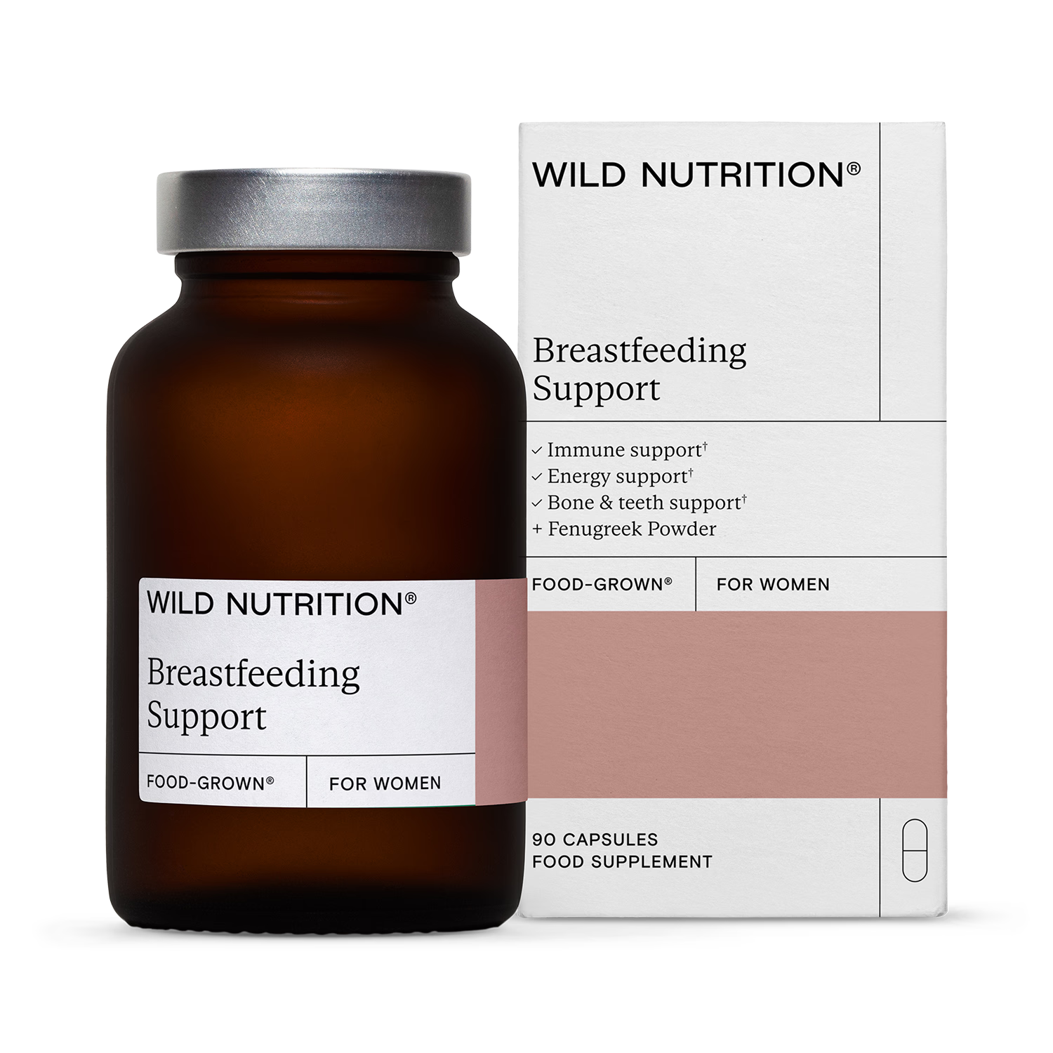 Wild Nutrition Food Grown Breastfeeding Support Women 90 Capsules (British brand)