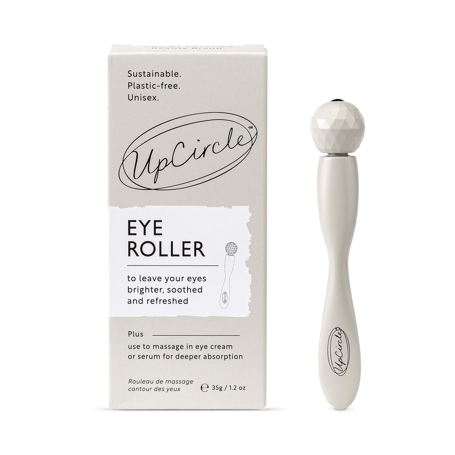 UpCircle eye roller 35g cooling metal tool - British product