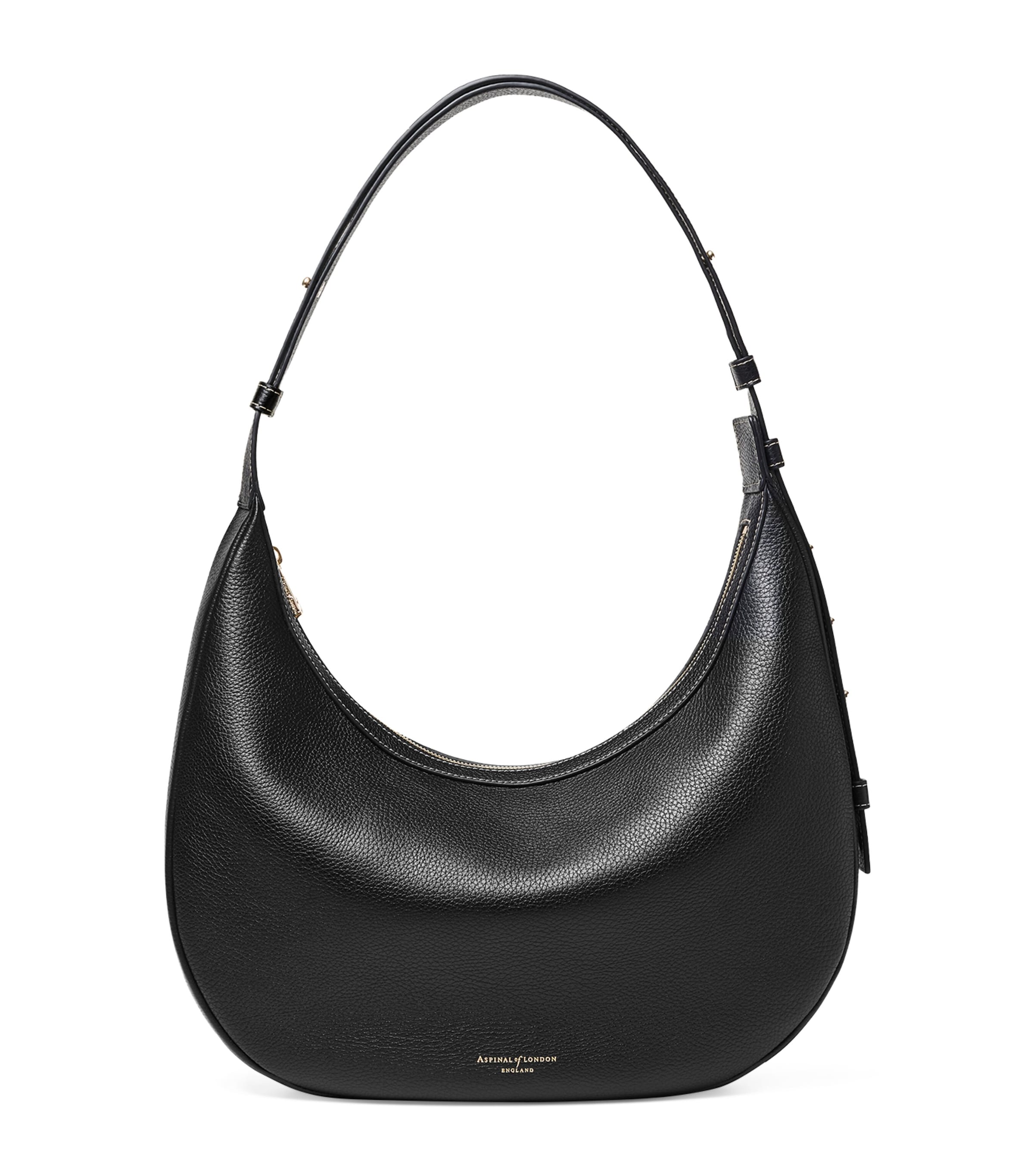 Aspinal of London Large Soho Crescent cross-body bag - British product