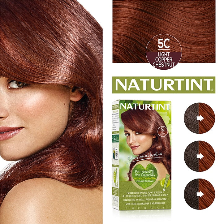 Naturtint Permanent Hair Colour 5C (Light Copper Chestnut) GOODS Holland&Barrett   