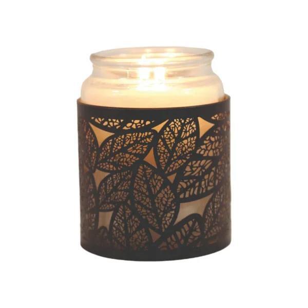 Aroma 3-in-1 wax melt burner black leaves, UK version