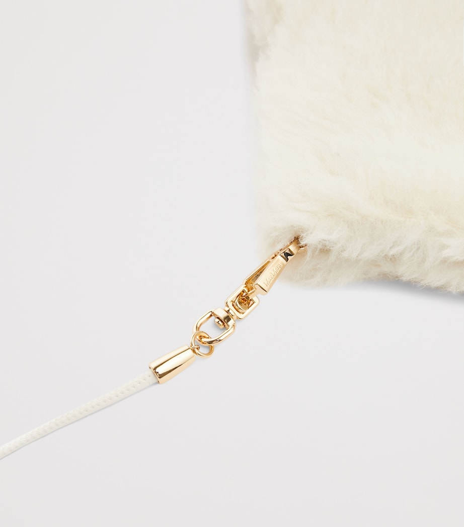 Max Mara alpaca wool silk gloves, Italian luxury accessories (British brand)