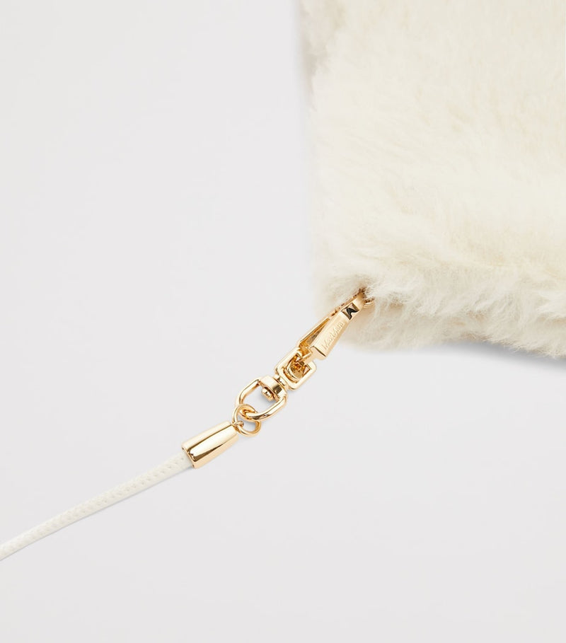 Max Mara alpaca wool silk gloves, Italian luxury accessories (British brand)