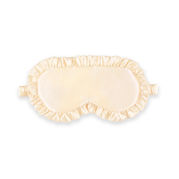 Silver Cloud satin frilly sleep mask (British brand)