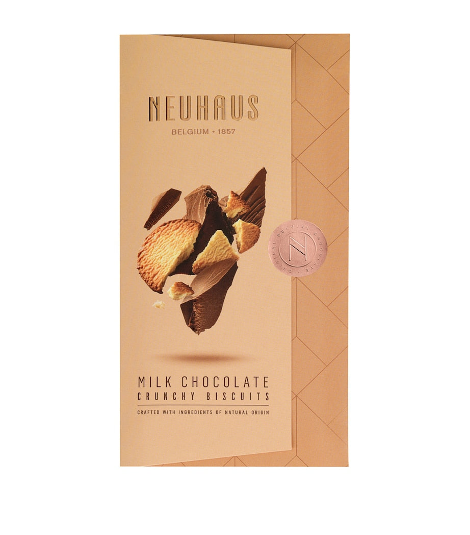 Neuhaus Crunchy Biscuits milk chocolate bar 100g - British product