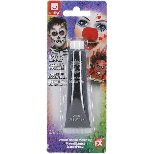 Smiffys Aqua Cream Make-Up black 28ml, imported from the UK