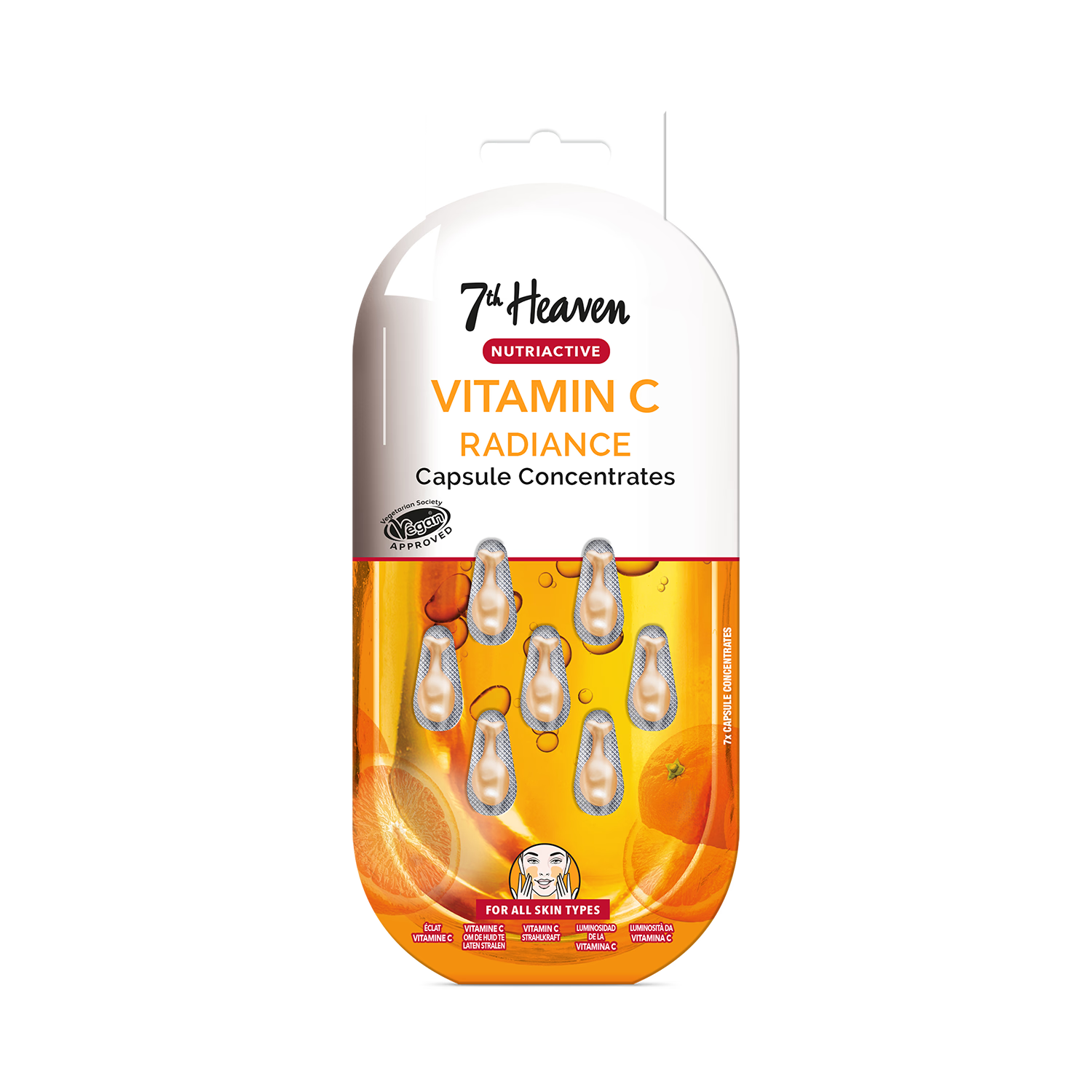 7th Heaven retinol serum capsules 7-day supply, imported from the UK