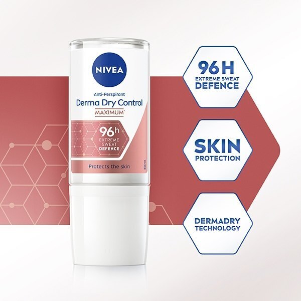 Nivea Derma Control Max Antiperspirant Deo Roll On 50Ml GOODS Superdrug   