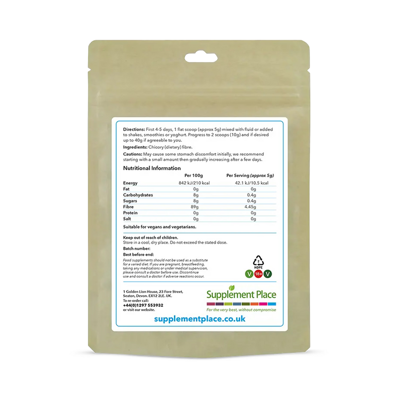 Supplement Place pure inulin powder 1kg, UK version