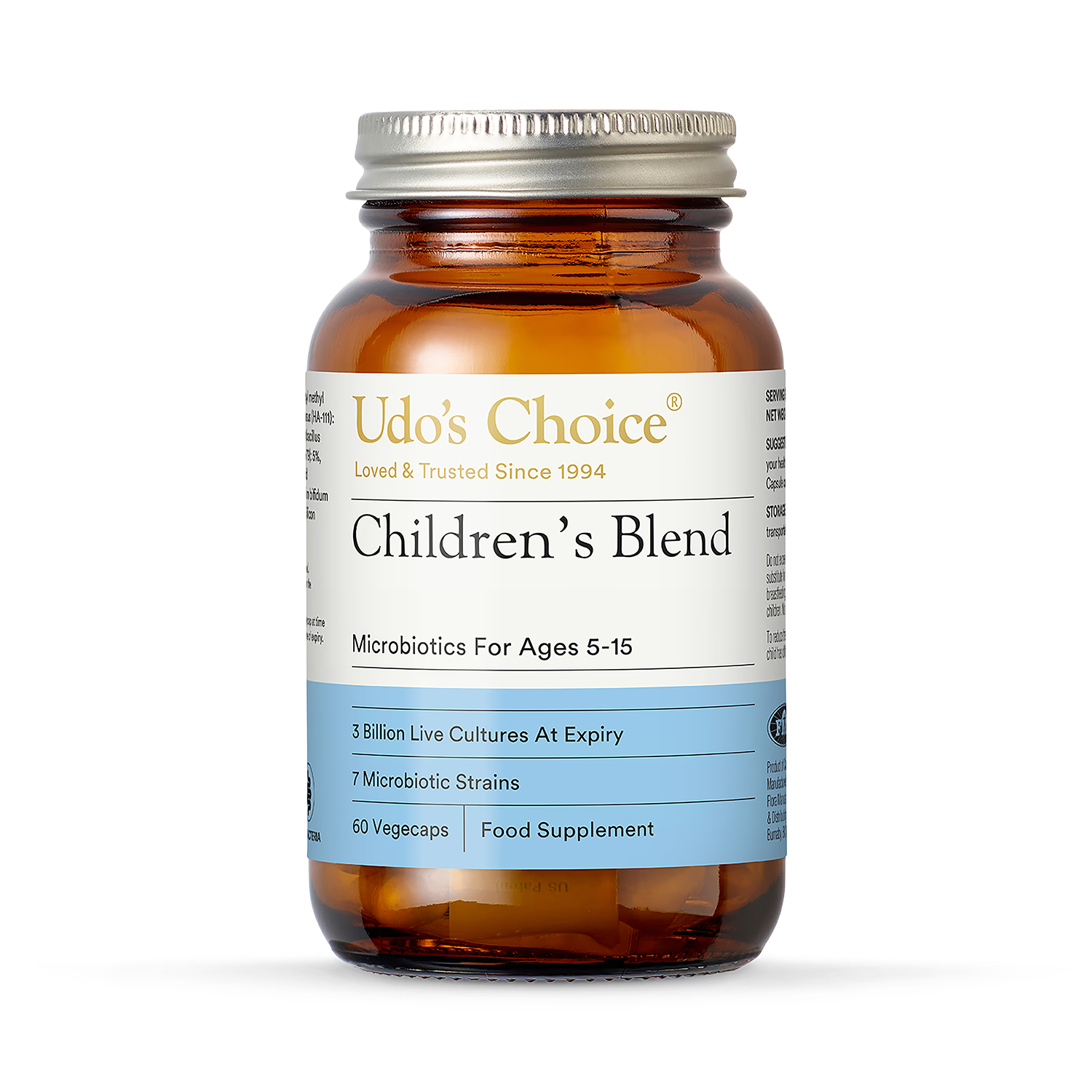 Udo's Choice children's probiotic blend 60 capsules (British brand)