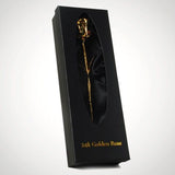 24k Golden Rose with Black Box