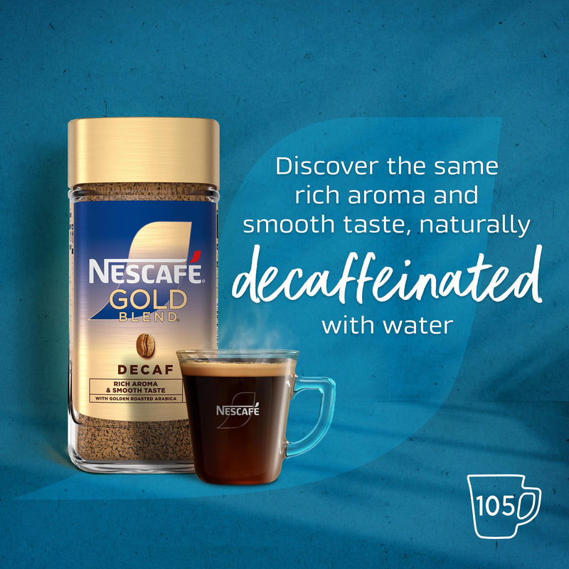 Nescafe Gold Blend Decaf instant coffee 190g (British brand)