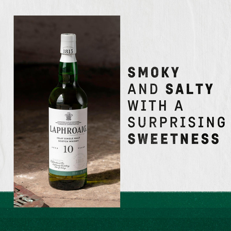 Laphroaig single malt Scotch whisky 10 Year Old 70cl, imported from the UK