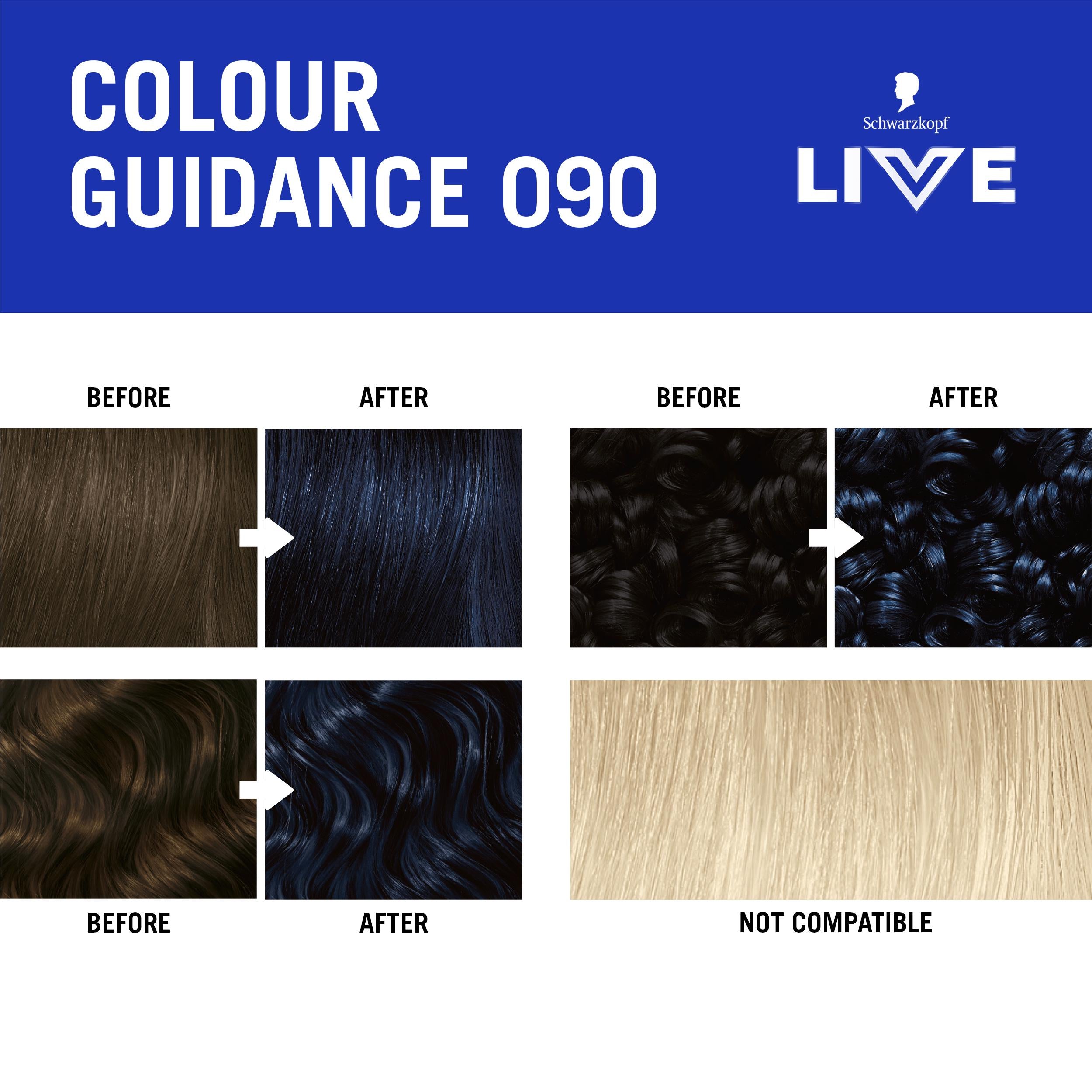 Schwarzkopf Cosmic Blue permanent hair dye (British brand)
