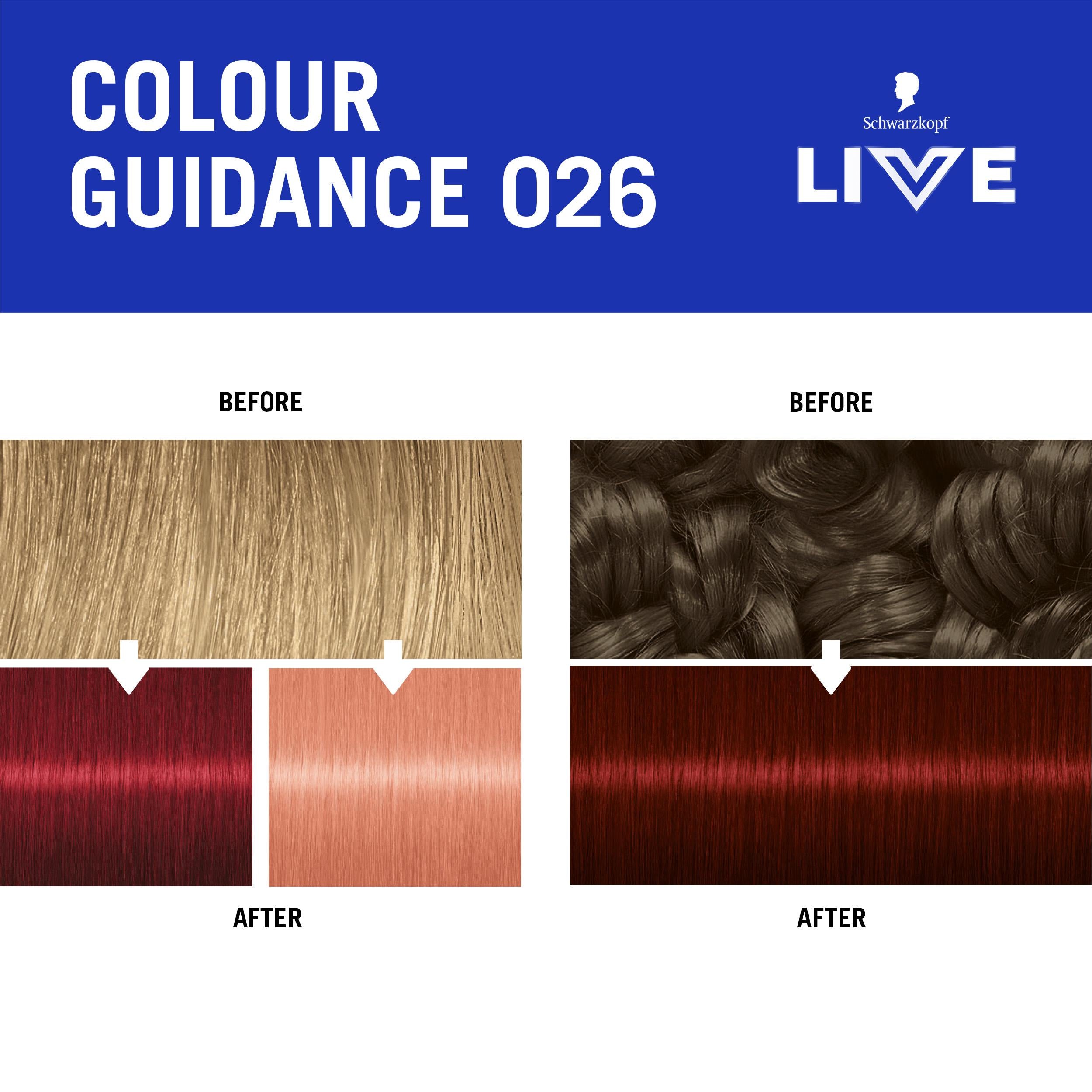 Schwarzkopf 026 Dark Red semi permanent hair dye British product