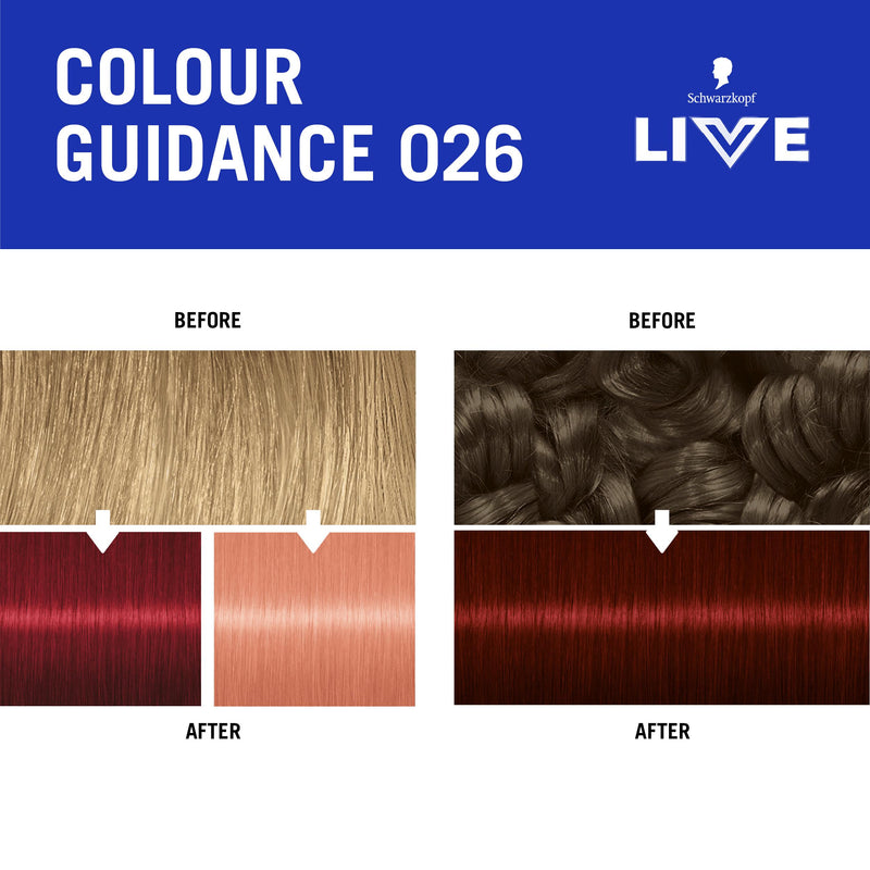 Schwarzkopf 026 Dark Red semi permanent hair dye British product