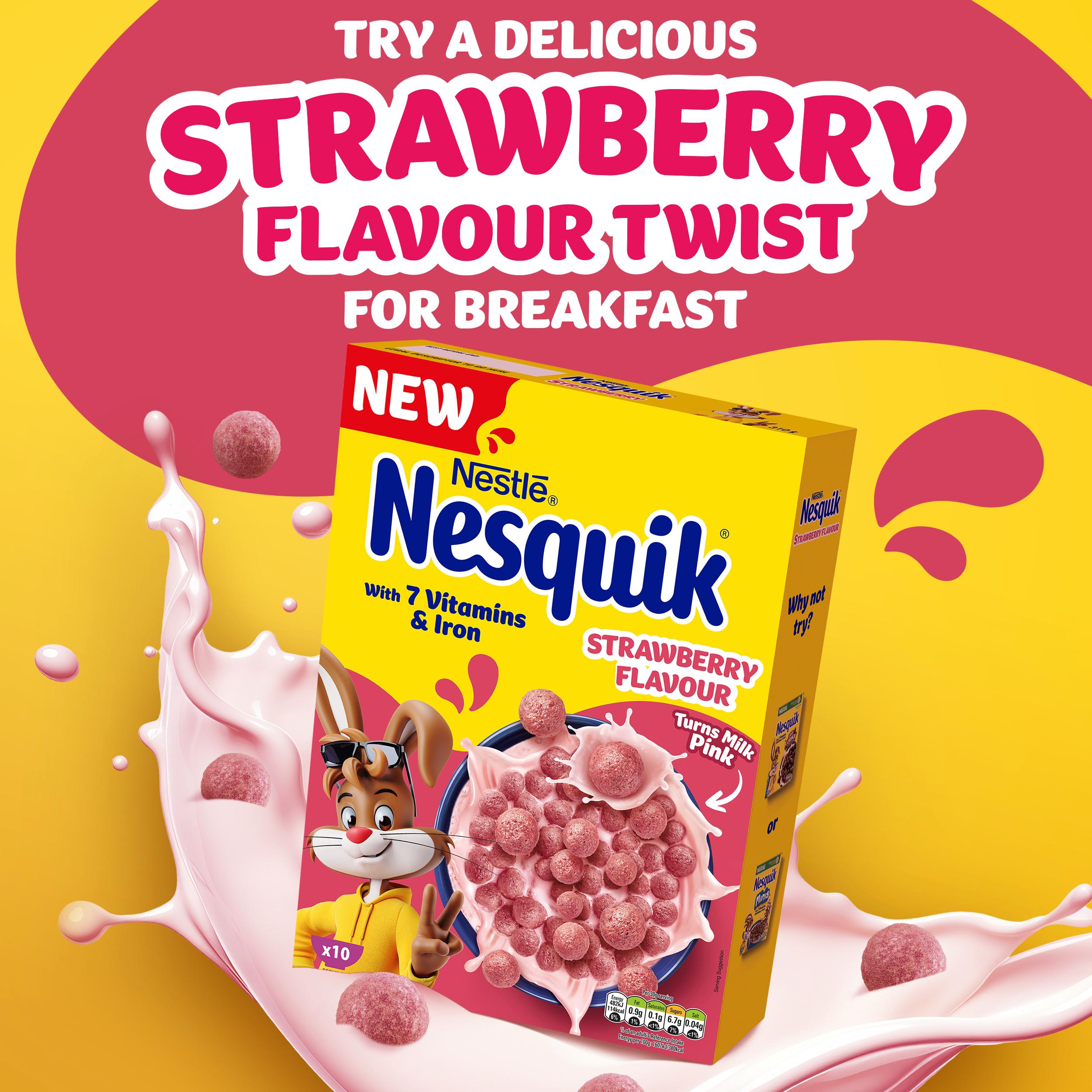 Nestle Nesquik strawberry cereal 310g - British product