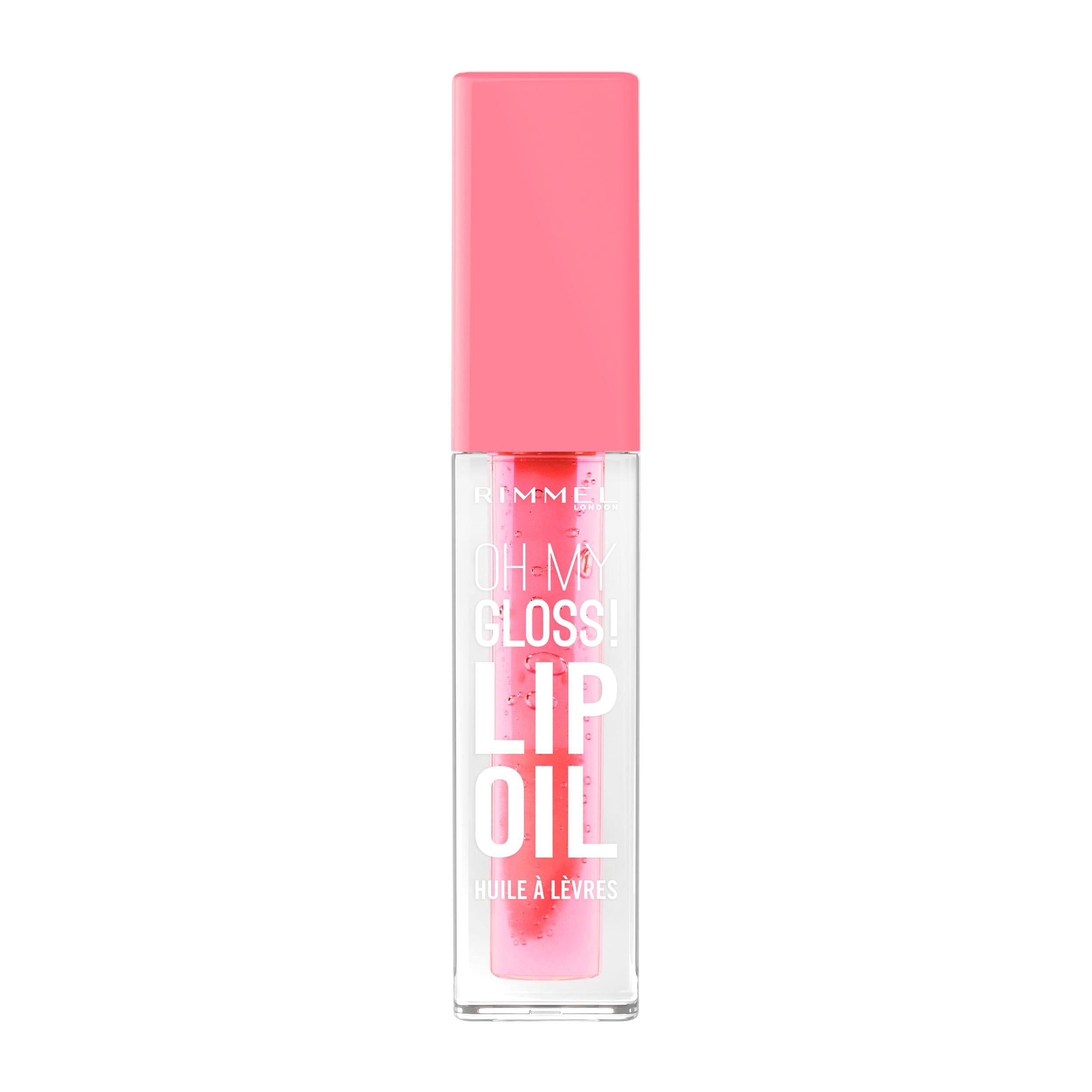 Rimmel London Oh My Gloss Lip Oil 001 Pink Flush, imported from the UK