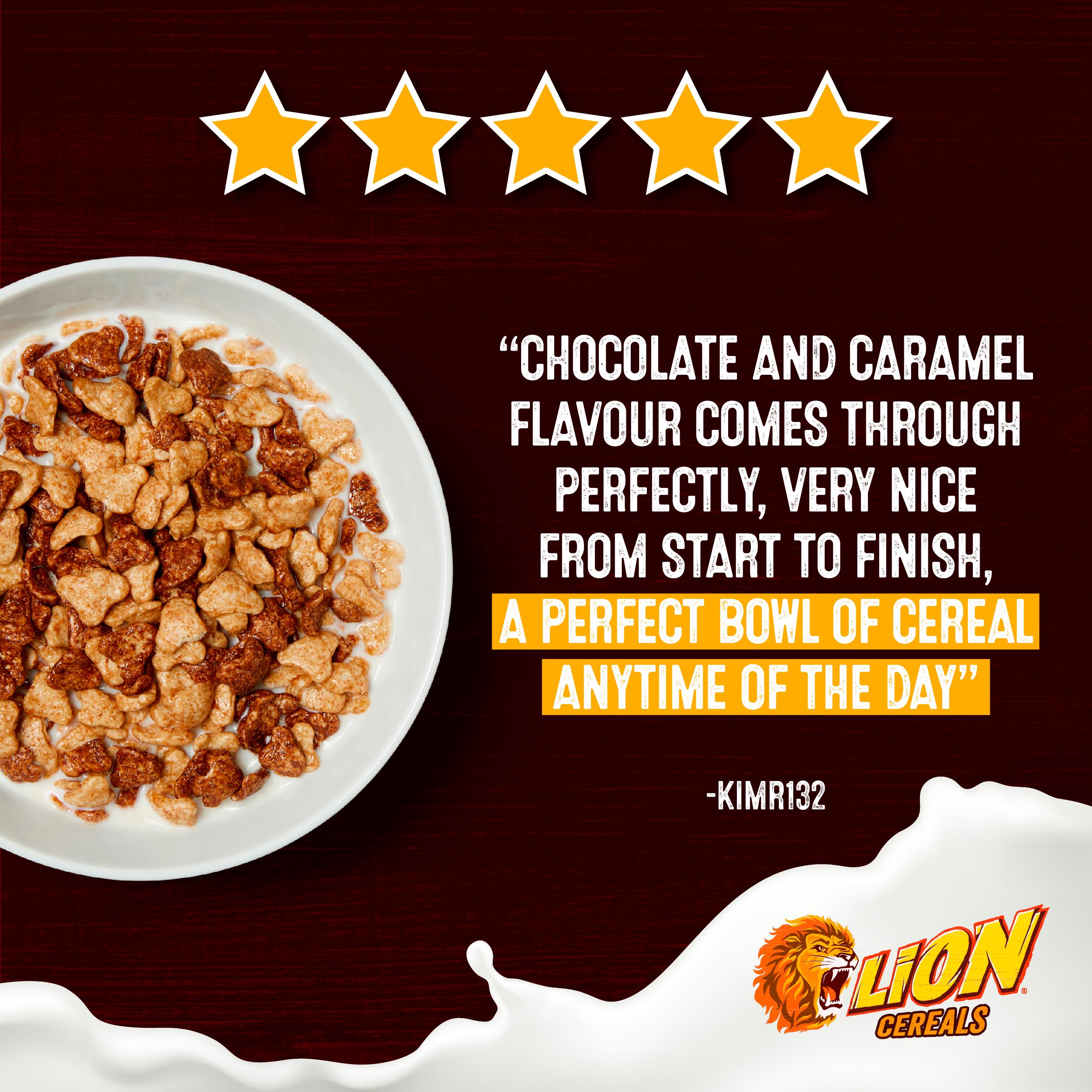 Nestle Lion caramel and chocolate cereal 400g (British brand)