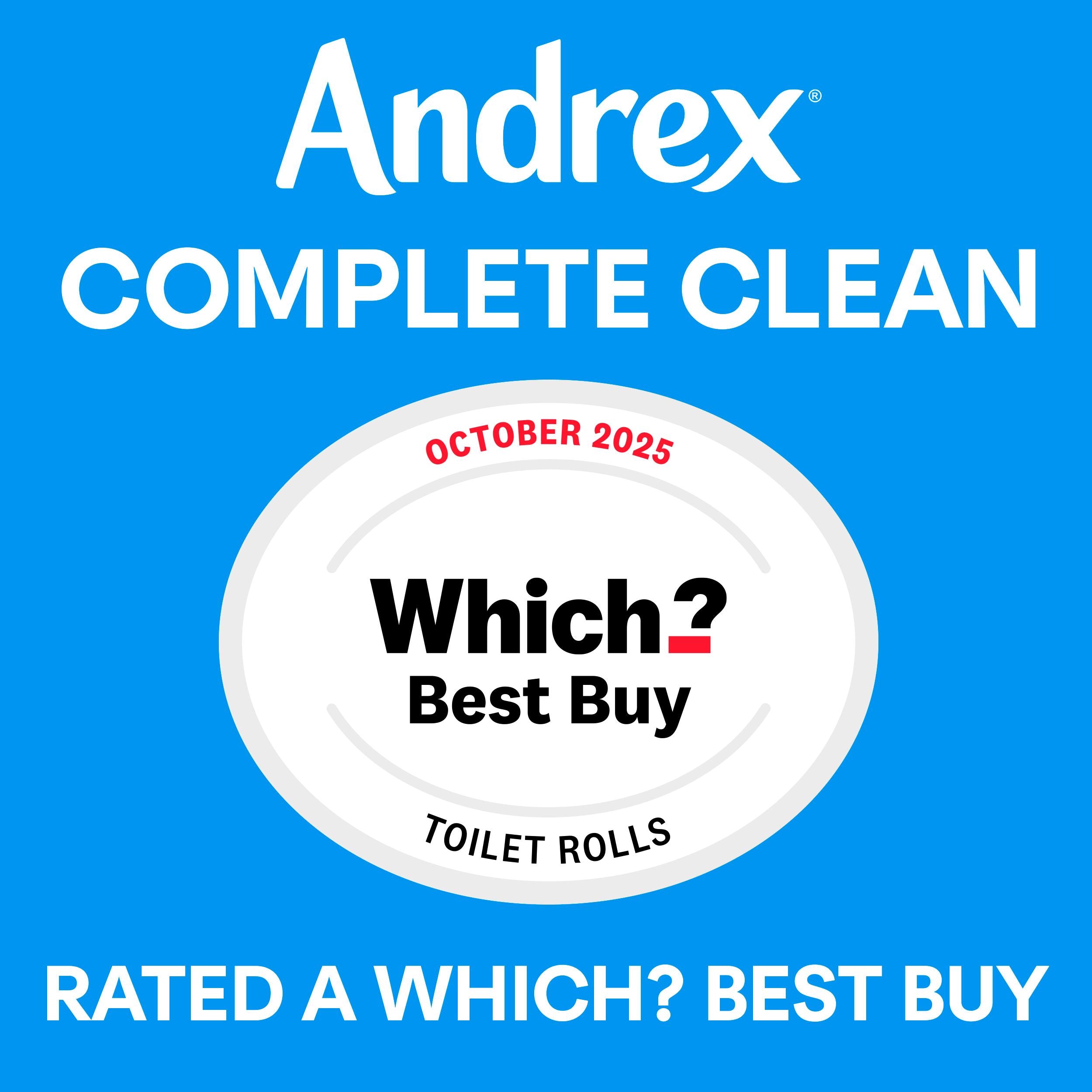 Andrex Complete Clean toilet rolls 24 pack - British product